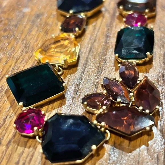 Kate Spade Perfectly Imperfect Stone Mixed Stone Crystal Necklace [RareVintage.] - Picture 6 of 15